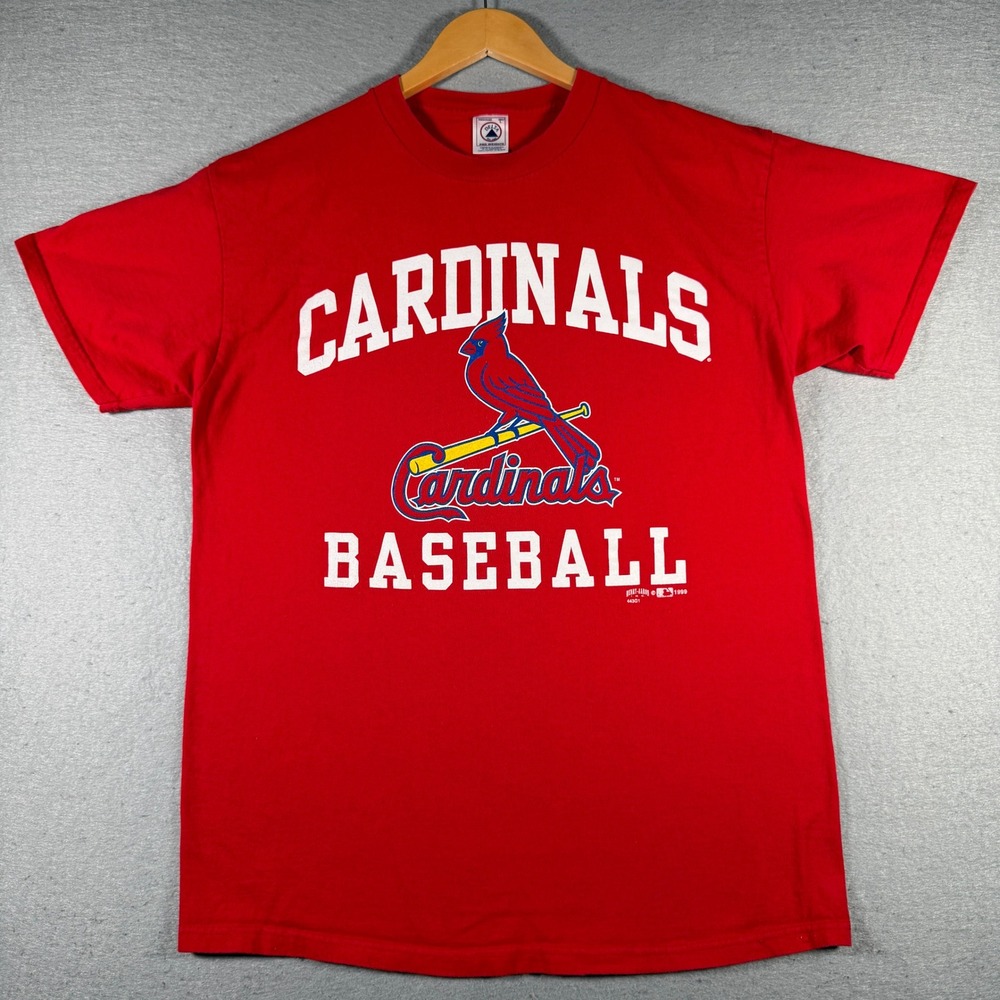 Vintage 1999 St Louis Cardinals MLB Baseball T-Shirt‎ Red Delta Pro Weight Large